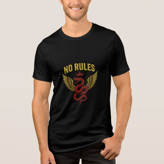 T-shirt En Tri-matière Pas de règles Snake Wing Tee (Recto)
