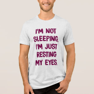 T-shirt En Tri-matière Pas dormir, Reposer mes yeux drôle Joke Sorcière G