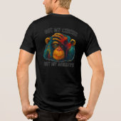 T-SHIRT EN TRI-MATIÈRE PAS MES SINGES (Verso)