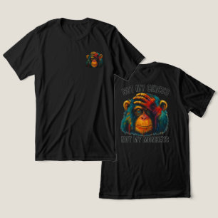 T-SHIRT EN TRI-MATIÈRE PAS MES SINGES