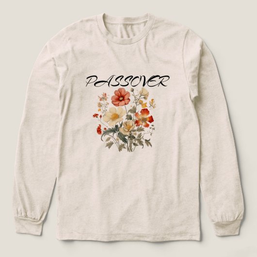 T-shirt En Tri-matière " Passover Floral" T-Shirt (Motif devant)