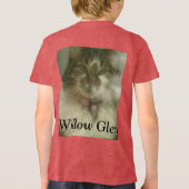 T-shirt En Tri-matière patchwork de Willow Glen et chat (Verso)