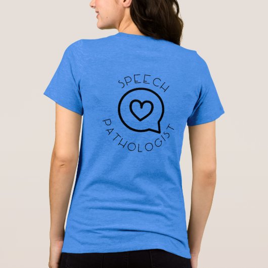 T-shirt En Tri-matière Pathologiste de la parole simple (Verso)