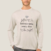 T-shirt En Tri-matière Patience ouvre chaque porte-sagesse arabe (Recto)