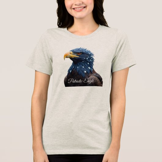 T-shirt En Tri-matière Patriotic Eagle girl t-shirt (Recto)