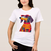 T-shirt En Tri-matière Pawfect Dachshund Wienerdog Doxie Dogmaman En Styl (Recto)