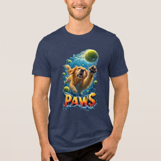 T-shirt En Tri-matière Paws Golden Retriever Parody
