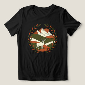 T-shirt En Tri-matière Paysage majestueux de cerfs