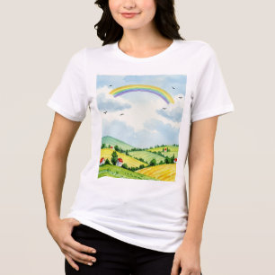 T-shirt En Tri-matière Paysage rural