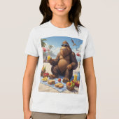 T-shirt En Tri-matière Pé Grande, Pés na Areia (Recto)