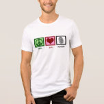 T-shirt En Tri-matière Peace Love Forensics<br><div class="desc">Si vous trouvez la science légale fascinante,  c'est le design parfait. Il comporte un signe de paix,  un coeur et une empreinte digitale. T-shirt Peace Love Forensics pour un scientifique.</div>