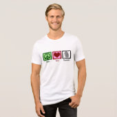 T-shirt En Tri-matière Peace Love Forensics (Recto plein)