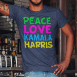T-shirt En Tri-matière Peace Love Kamala Harris 2024 Election<br><div class="desc">T-shirt mignon Peace Love Kamala Harris pour un démocrate progressiste qui aime les desseins politiques colorés et amusants. Vote pour Kamala à la présidence à l'élection de 2024. Un design libéral amusant dans des couleurs vives.</div>