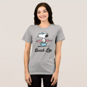 T-shirt En Tri-matière PEANUTS | Beach Bum Snoopy (Recto plein)