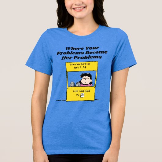 T-shirt En Tri-matière Peanuts | Lucy & the Doctor Is In (Recto)