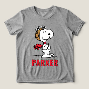 T-shirt En Tri-matière Peanuts Snoopy l'as de l'aviation