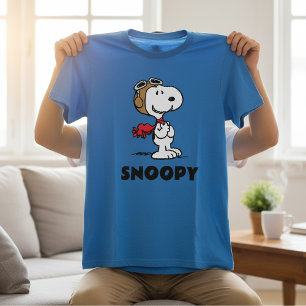 T-shirt En Tri-matière Peanuts Snoopy l'as de l'aviation