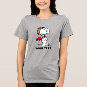 T-shirt En Tri-matière Peanuts Snoopy l'as de l'aviation