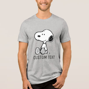 T-shirt En Tri-matière PEANUTS Snoopy on Black White Comics