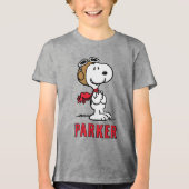 T-shirt En Tri-matière Peanuts | Snoopy The Flying Ace (Recto)
