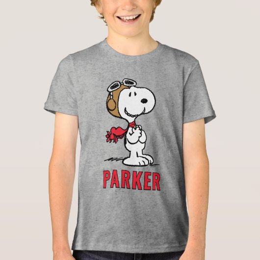 T-shirt En Tri-matière Peanuts | Snoopy The Flying Ace (Recto)