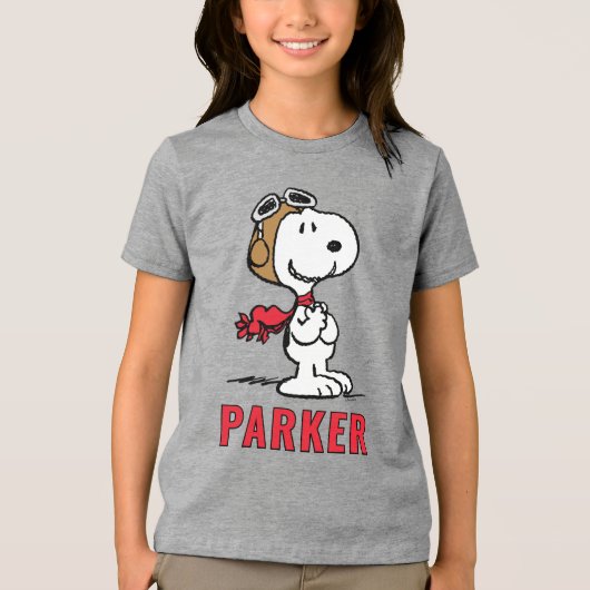 T-shirt En Tri-matière Peanuts | Snoopy The Flying Ace (Recto)