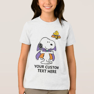 T-shirt En Tri-matière Peanuts Snoopy Woodstock Vampire Halloween