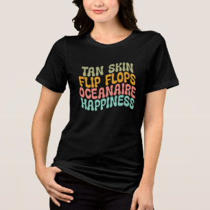 T-shirt En Tri-matière Peau Tan, Tournes