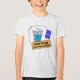 T-shirt En Tri-matière Pêche drôle Les bonnes choses viennent à ceux qui