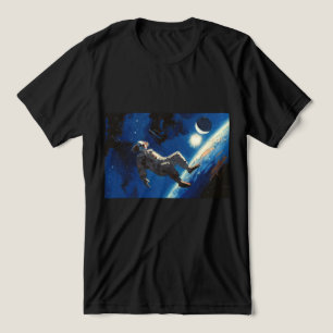 T-shirt En Tri-matière peinture à l'huile "Clown In Space"