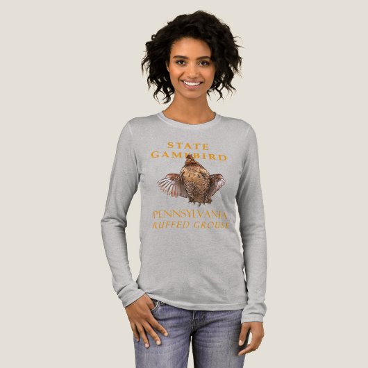 T-shirt En Tri-matière Pennsylvanie Territory Gamebird Ruffed Groupement (Recto complet)