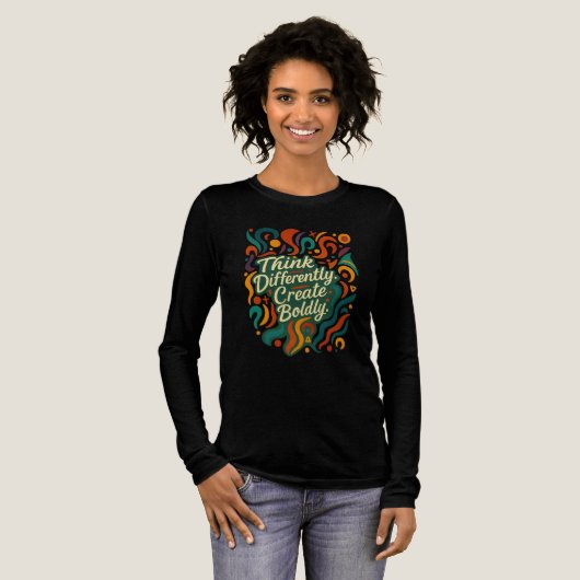 T-shirt En Tri-matière Pensez différemment. Créez avec audace. — Esprits (Recto complet)