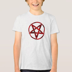 T-shirt En Tri-matière Pentagramme du Diable Rouge