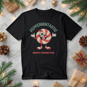 T-shirt En Tri-matière Peppermintastic - Joli jeu de menthe de Noël