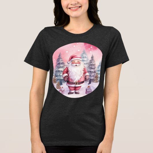 T-SHIRT EN TRI-MATIÈRE PÈRE NOËL (Recto)