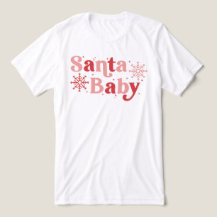 T-shirt En Tri-matière Père Noël Baby - Fun Holiday Typography Design