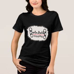 T-shirt En Tri-matière Père Noël Daddy J'Ai Été Très Méchant Cette Année