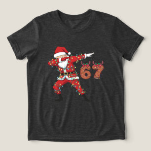 T-shirt En Tri-matière Père Noël enveloppé de lumières 6 7 Noël