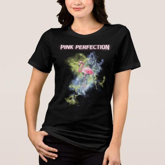 T-shirt En Tri-matière Perfection rose : Flamant rose élégant (Recto)