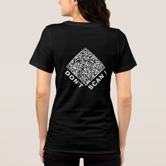 T-shirt En Tri-matière Personalized Custom Design Your Funny QR Code (Verso)