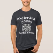T-shirt En Tri-matière Personnalisé 21e anniversaire Achetez-moi un verre (Recto)