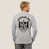 T-shirt En Tri-matière Personnalisé Athletic Grey Long Manche Aventure Pa (Verso complet)