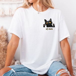 T-shirt En Tri-matière Personnaliser mignon chat noir Mama