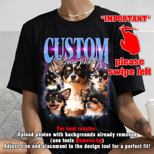 T-shirt En Tri-matière PERSONNALISER VOTRE propre animal de compagnie 90s