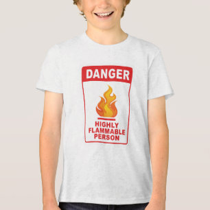 T-shirt En Tri-matière Personne extrêmement inflammable