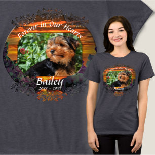 T-shirt En Tri-matière Pet Memorial Sunset Forever dans nos coeurs 2584