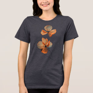 T-shirt En Tri-matière Pétales de murmure ambre qui fleurissent dans le n