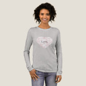 T-shirt En Tri-matière Pétales rose rose pâle Coeur (Recto complet)