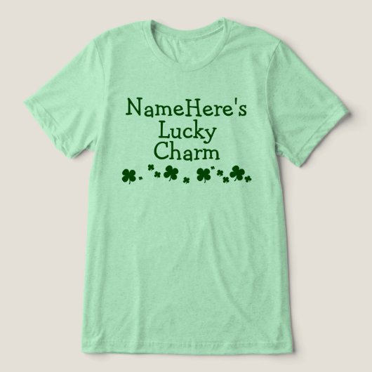 T-shirt En Tri-matière Petit ami personnalisé Lucky Charm St. Patrick's (Design Recto)