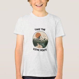 T-shirt En Tri-matière Petit Explorateur Randonnée Enfants